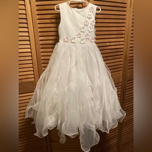 Kid’s World of USA Pink & White Formal Princess Dress